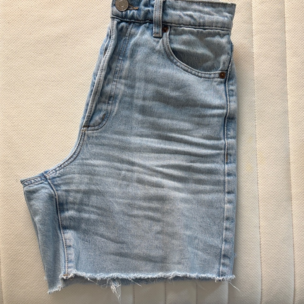 Garage Light Blue Jean Shorts